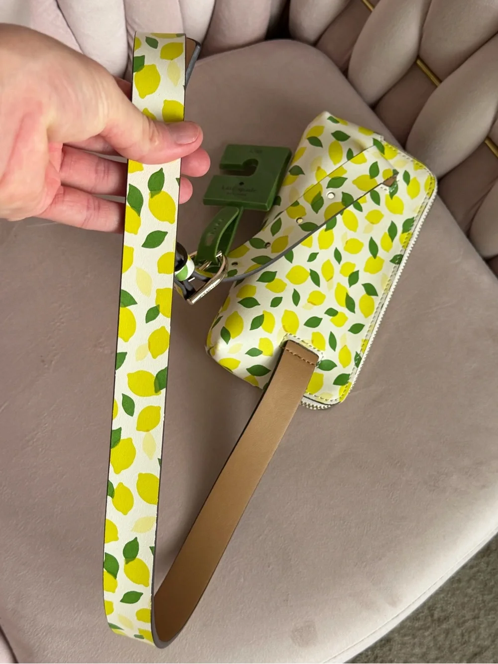 Kate Spade ♠️ Lemon Toss Belt Bag Sz L/XL 🍋